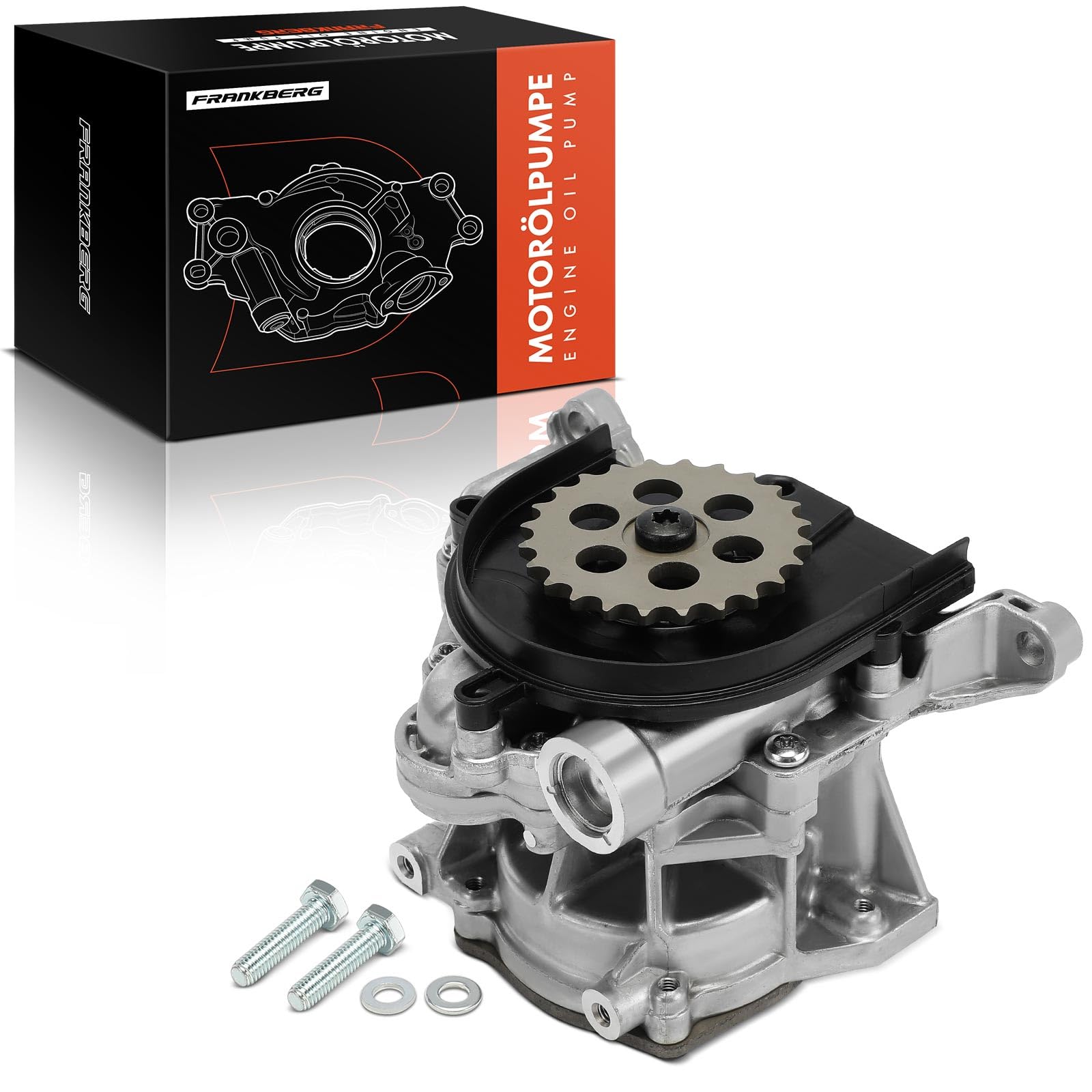 Frankberg Ölpumpe Oil Pump MotorÖlpumpe mit Zahnrad Mutter Diesel Kompatibel mit 1er E81 E87 F20 1er F20 F21 E88 E82 3er E90 F30 F80 X3 E83 F25 Replace# 11417798014