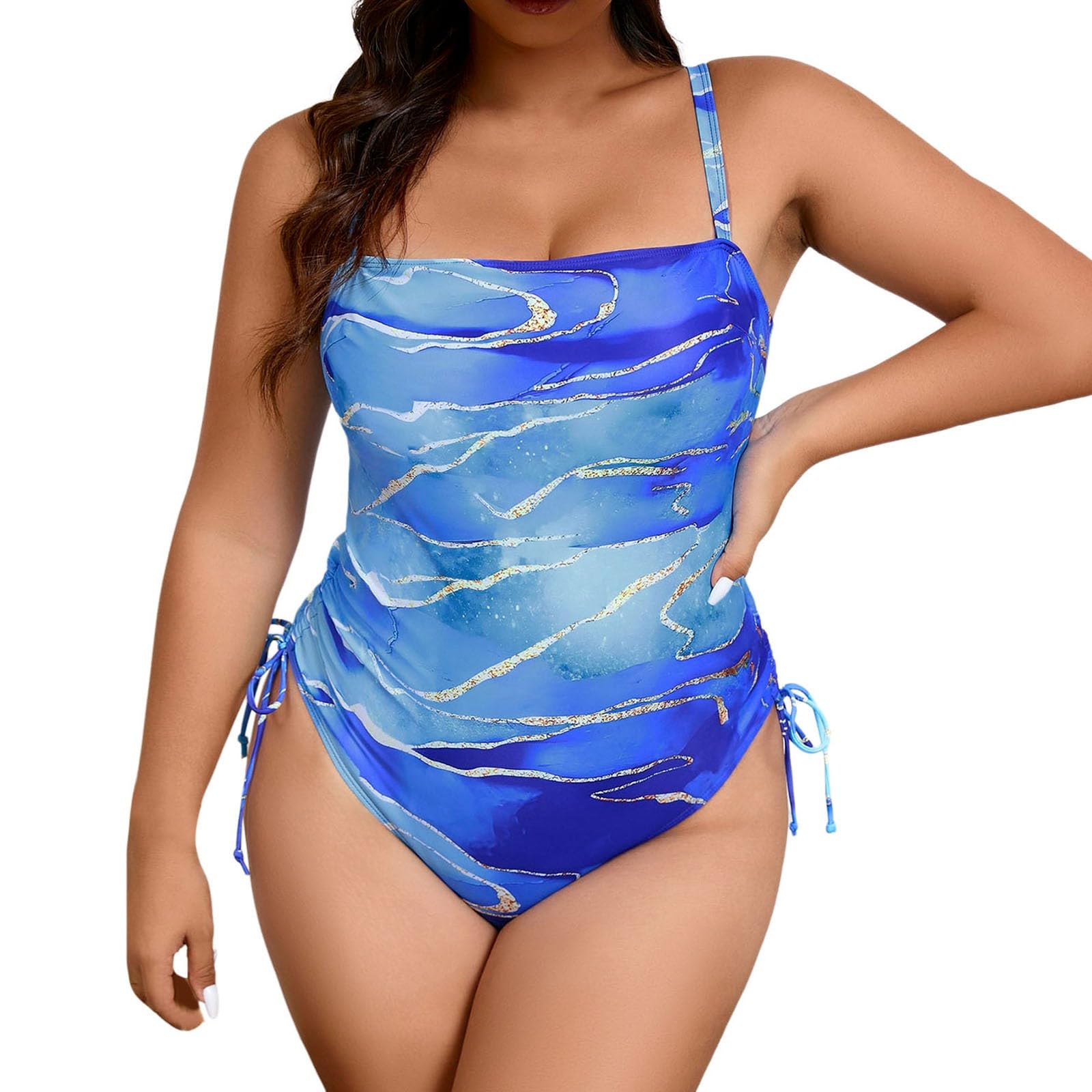 Genérico Swimsuits Women Plus Size Swimsuit Plus Size Surf Clothing Sportswear Elegant Reducers Fatos Bathing Swimsuit Pool Beach Reducer Suits Casual