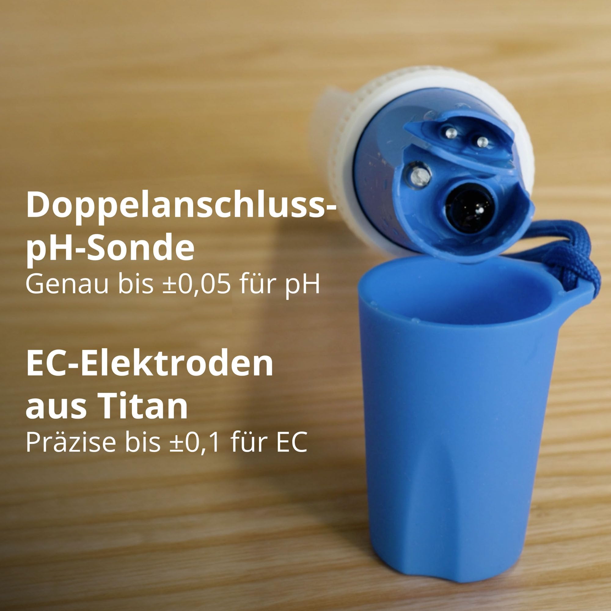 Bluelab OnePen - ein 3-in-1 Temperatur-, EC/PPM- und pH-Messgerät, blitzschnelle Messwerte - Bluetooth-Datenaustausch & In-App-Tracking - austauschbare Sonde