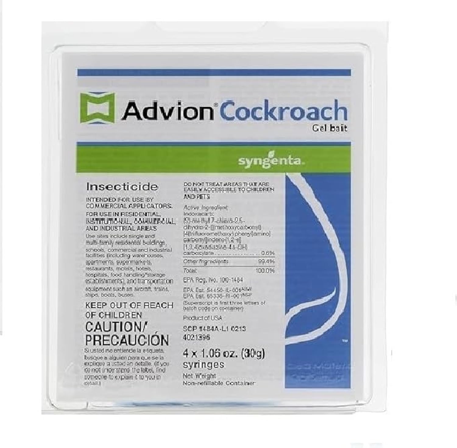 4-Tubes Syngenta Advoin Roach Gel/Bait