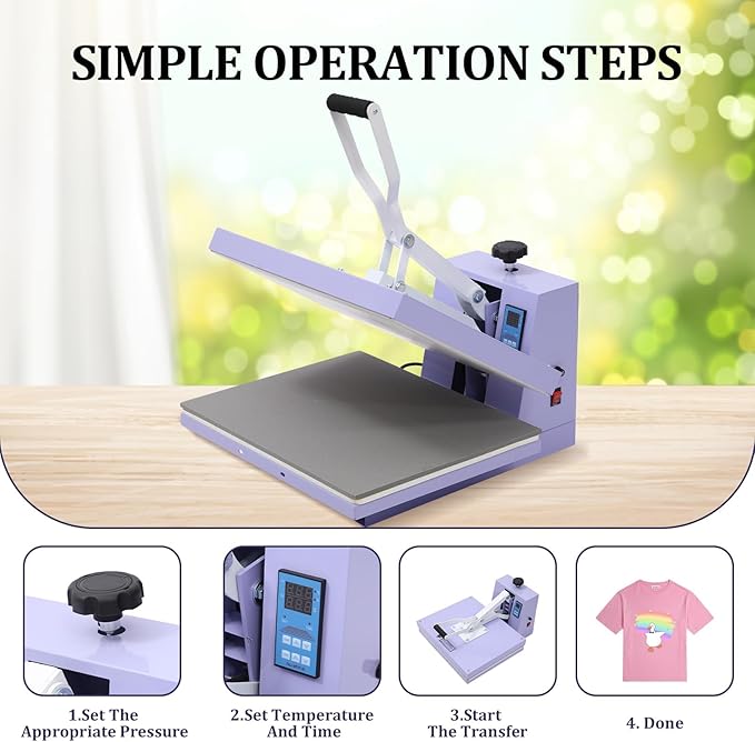 Termofijadora Industrial 16x20 Pulgadas EliteEdge, 1200W, 0-482°F miniatura 7