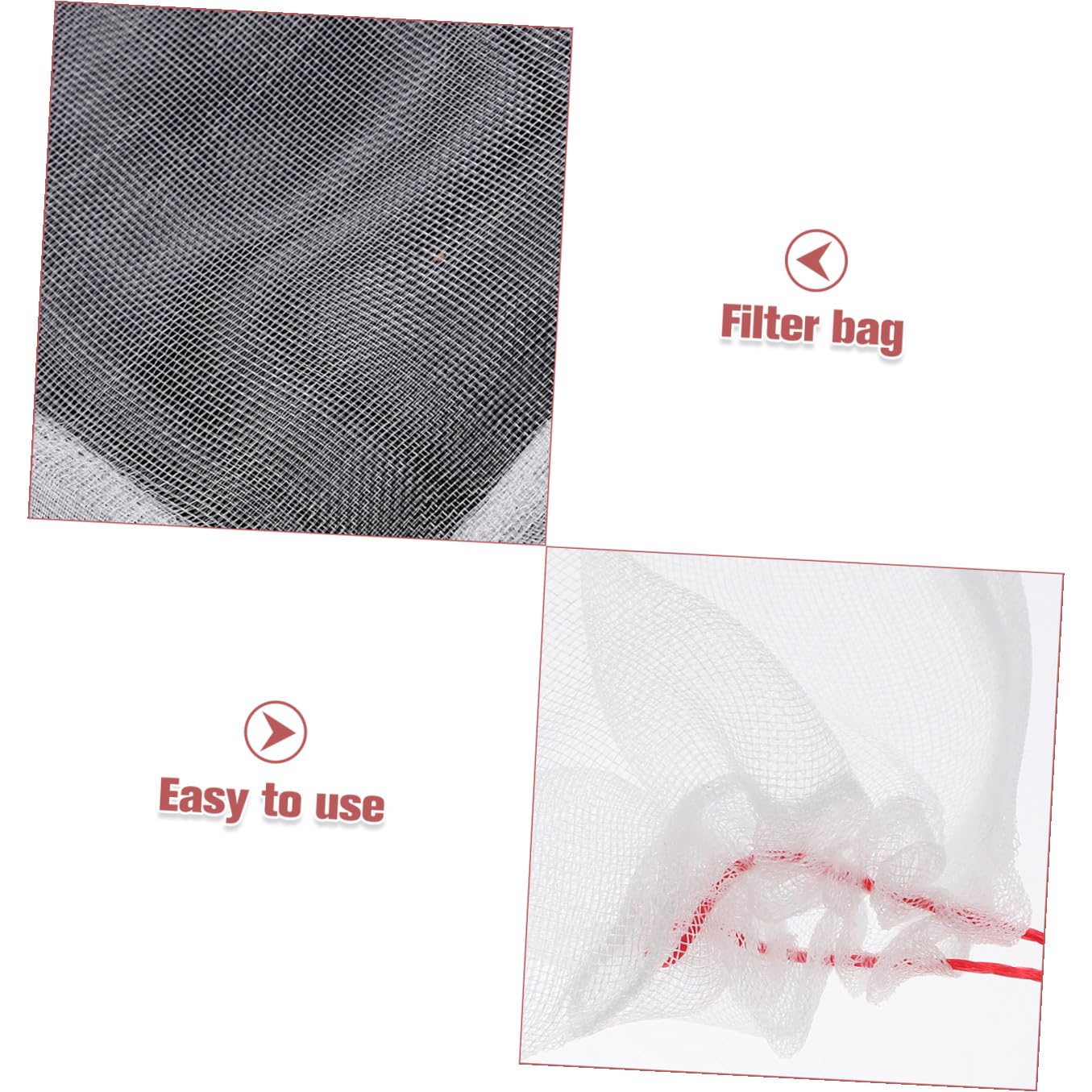 100pcs Sand Washer Filter Bag Pe Mesh Pouch for Fish Tanks Sand Washing Machine Drain Filter Easy Use Drawstring Design