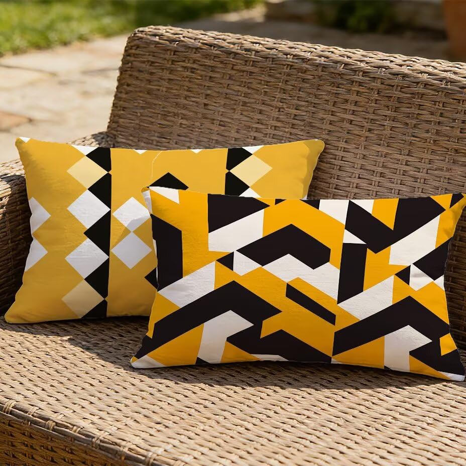 Housse de coussin extérieur 40x60 pour canapé de terrasse moderne - 2