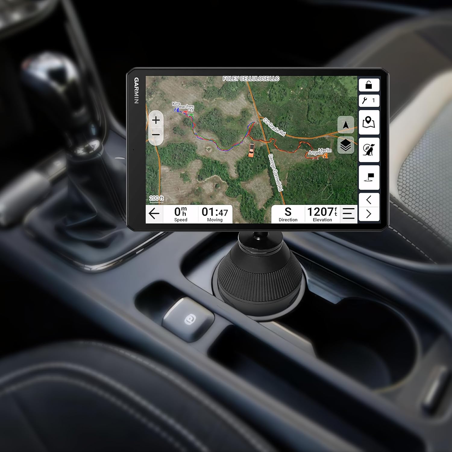 EXSI.CO Heavy Duty Cup Holder Mount for Alpha XL - Adjustable 360 Truck, Car, UTV - Stable GPS Holder for Hunting & Dog Tracking