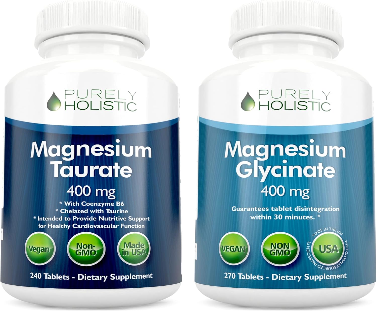 Amazon.com: Magnesium Taurate 400mg + Magnesium Glycinate 400mg - High