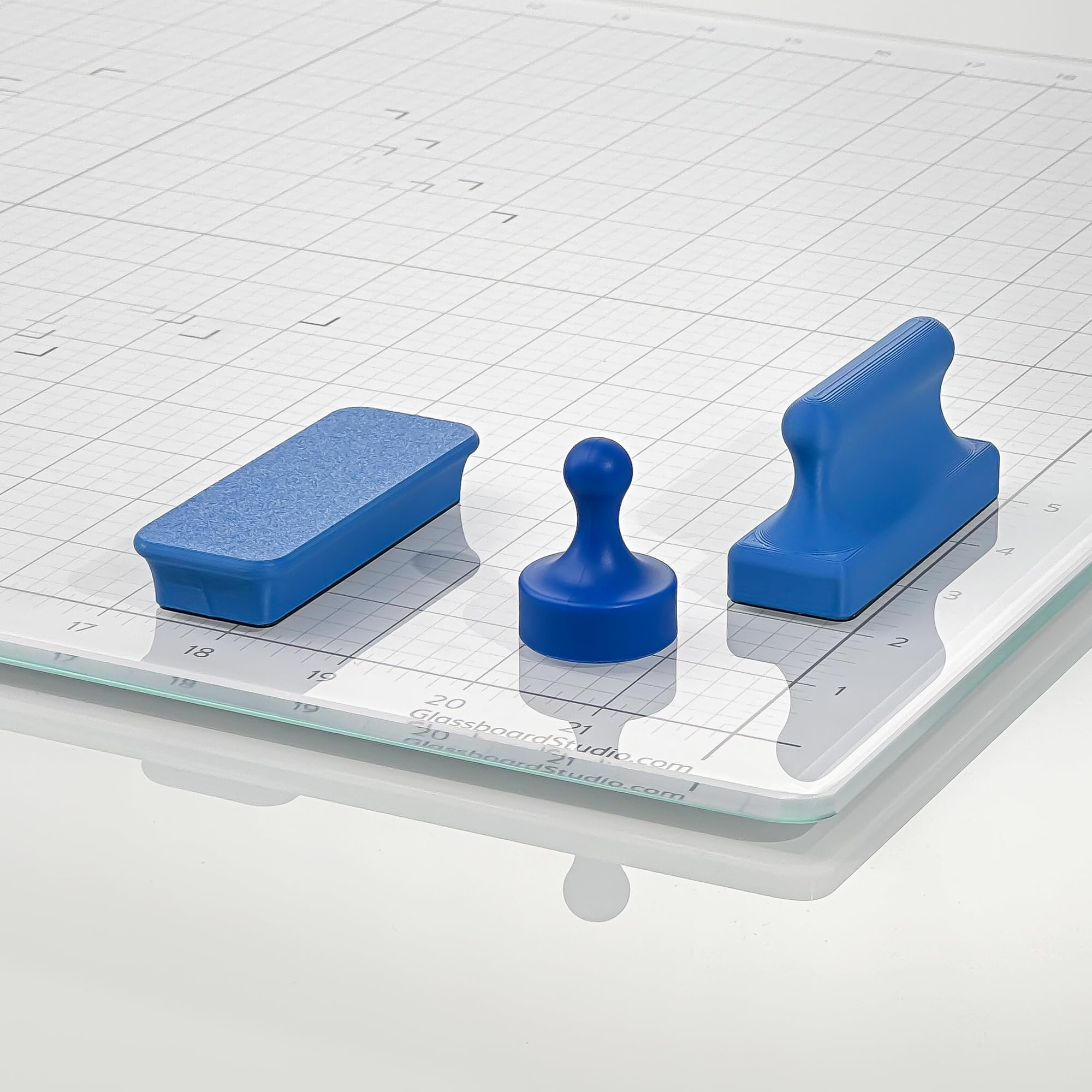 Glassboard Studio Mega magneti al neodimio, resistenti, colorati, ergonomici, ideali per artigianato, trapuntatura e come porta coltelli magnetici (2, barra arancione mandarino)