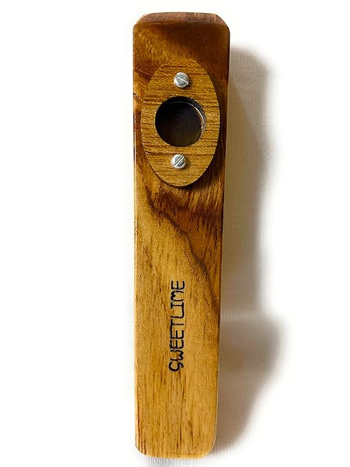 Sweet Lime Professional Wooden Kazoo by The Kazoo Guru (with 4 extra
