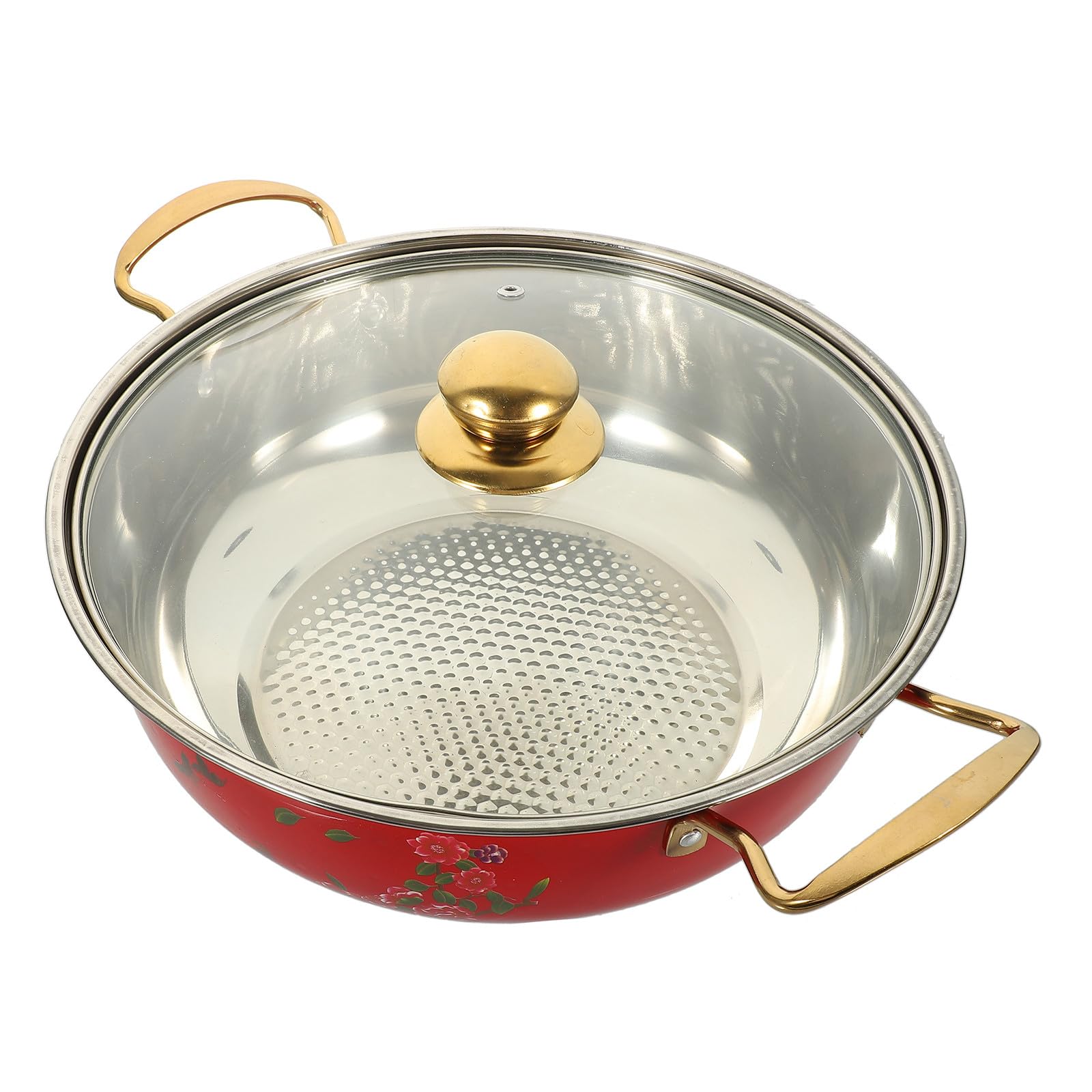 Marmite acier inoxydable 28 cm induction pour soupe fondue chinoise et cuisine