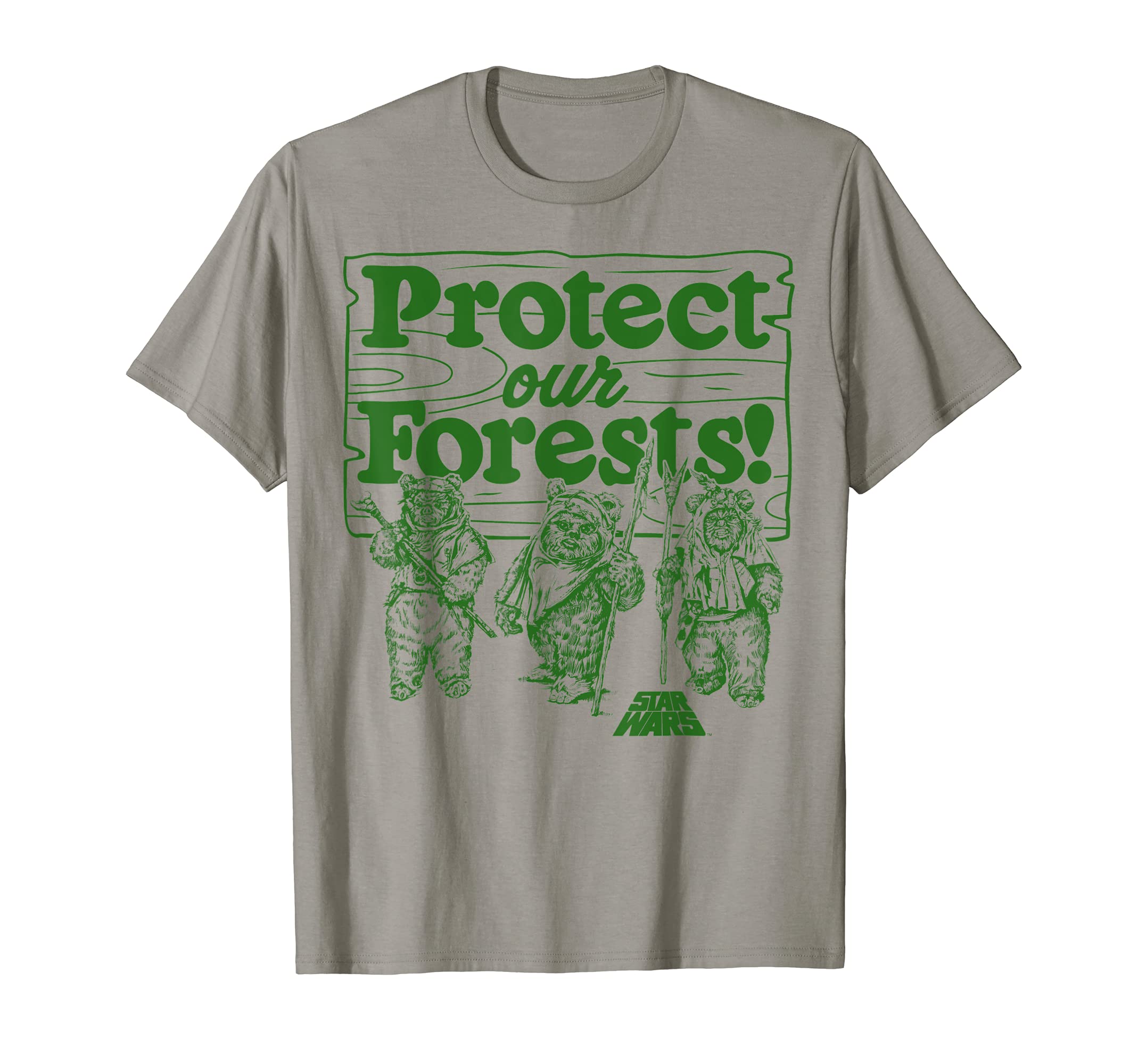 Star WarsEwoks Protect Our Forests Camp T-Shirt