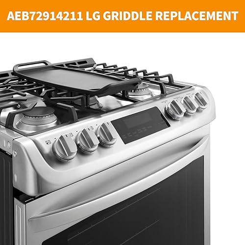 Miniatura 7 de Repuesto de plancha AEB72914211 actualizado para piezas de estufa LG AEB72914204 AEB72914208 LG Gama de gas de hierro fundido, placa central de