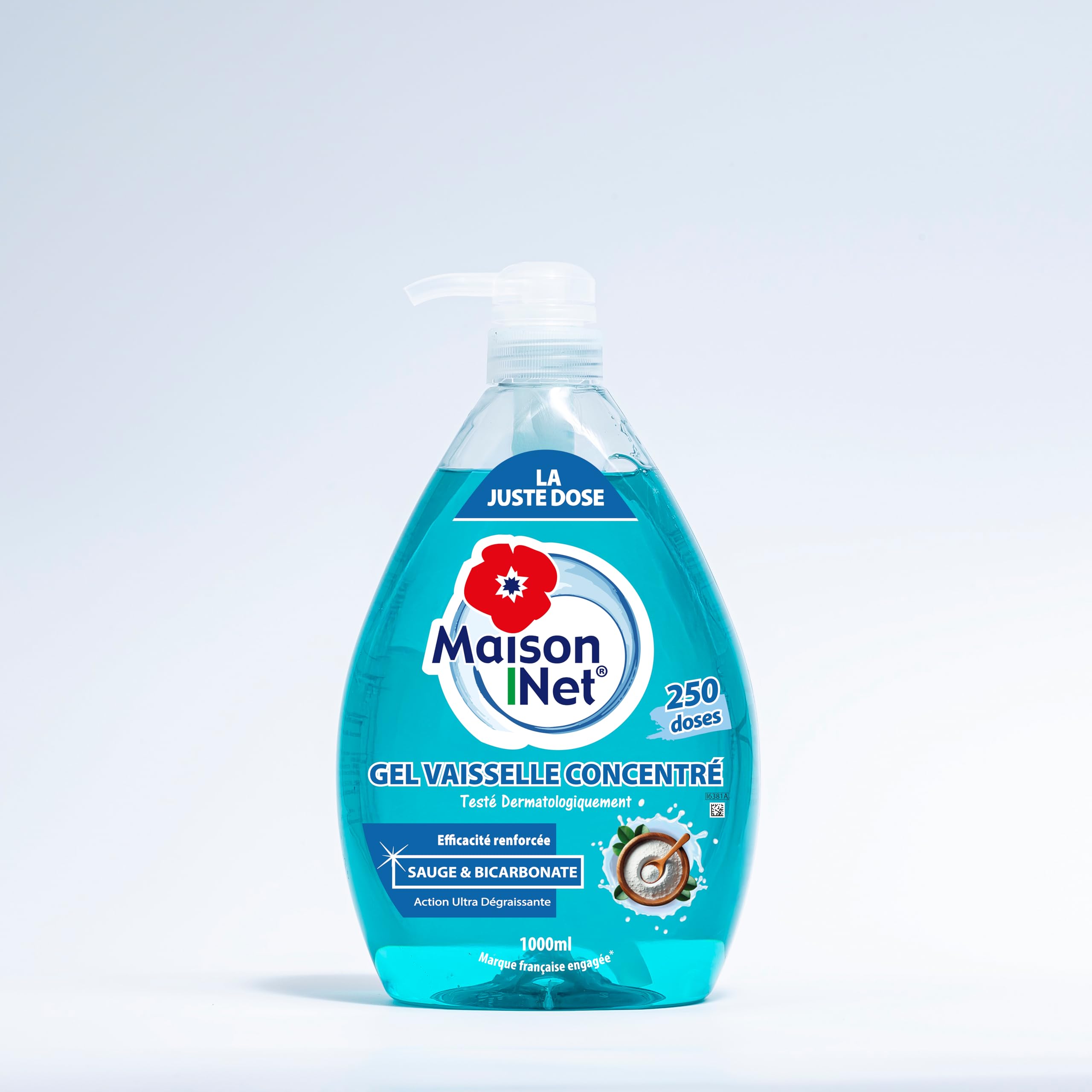 Maison Net | Gel vaisselle Bicarbonate et Sauge 1L 250 doses : Amazon.fr:  Epicerie