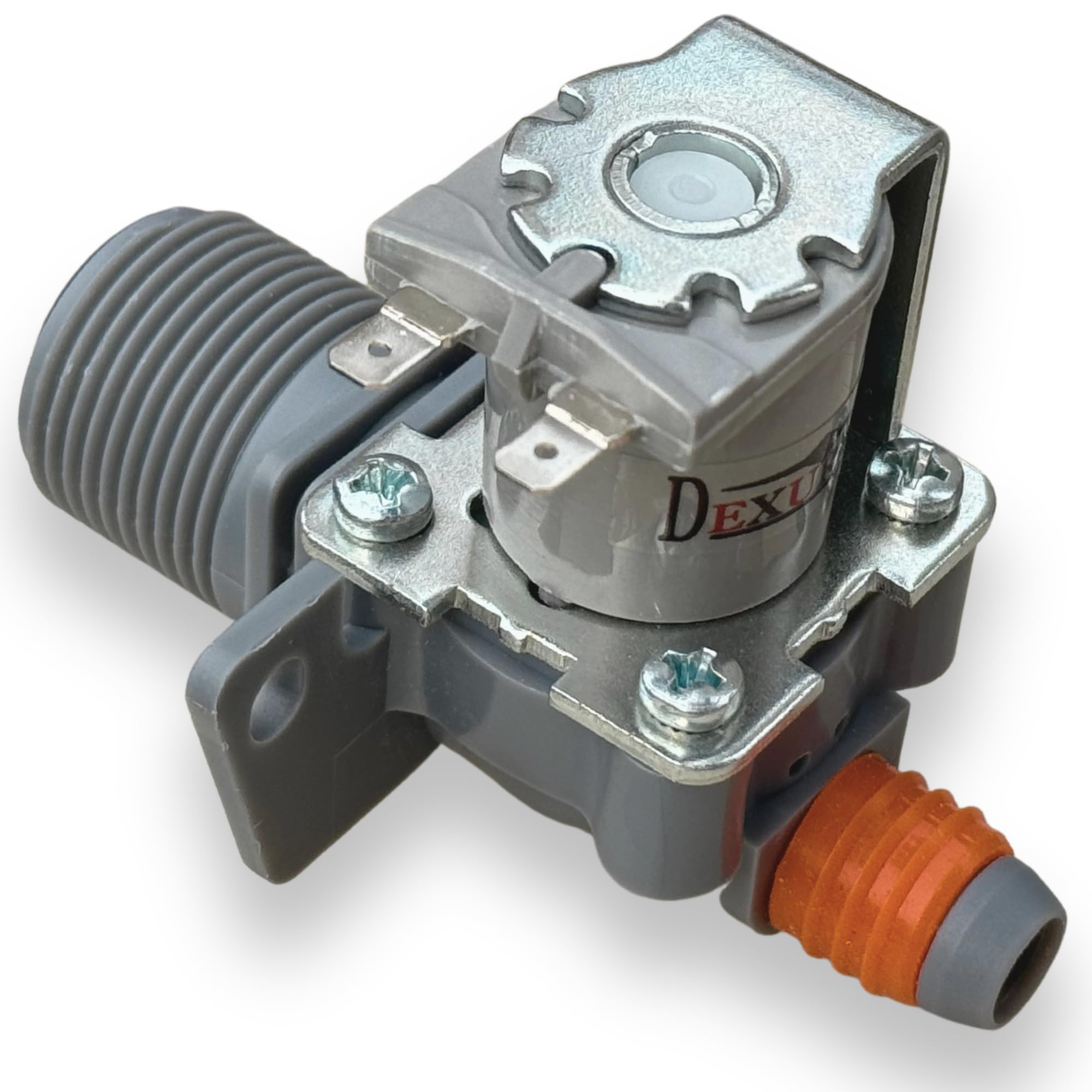 Brass Washing Machine INLET VALVE| FEED VALVE | Water Inlet Part For SAMSUNG Washing Machine 2 Pin 220/230V Match & Buy (Color - Grey) Pack Of 1