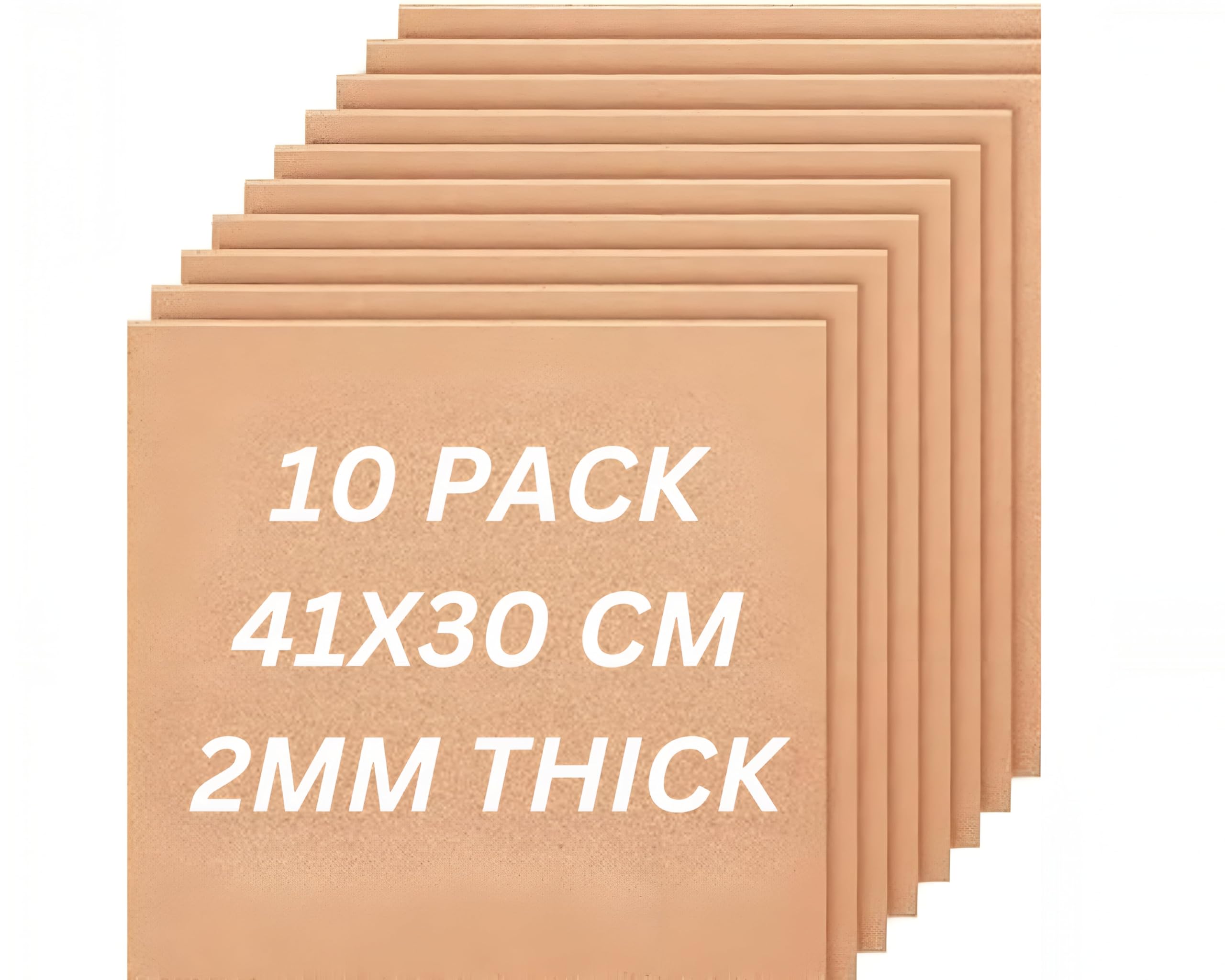 VINTAGER Cork Sheets (2 MM Thick) Cork Tiles Cork Mat 41 x 30 CM for Wall Decoration, Party and DIY Crafts (Pack of 10)-image-20