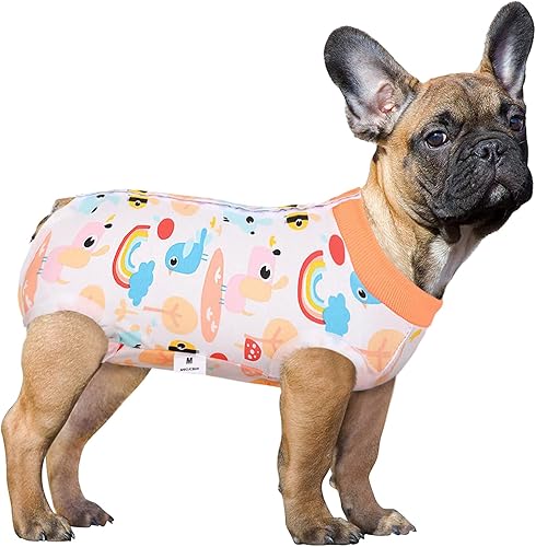 Miniatura 134 de SAWMONG Traje de recuperación para perros, traje de recuperación para perros después de la cirugía, traje quirúrgico de esterilización para perros