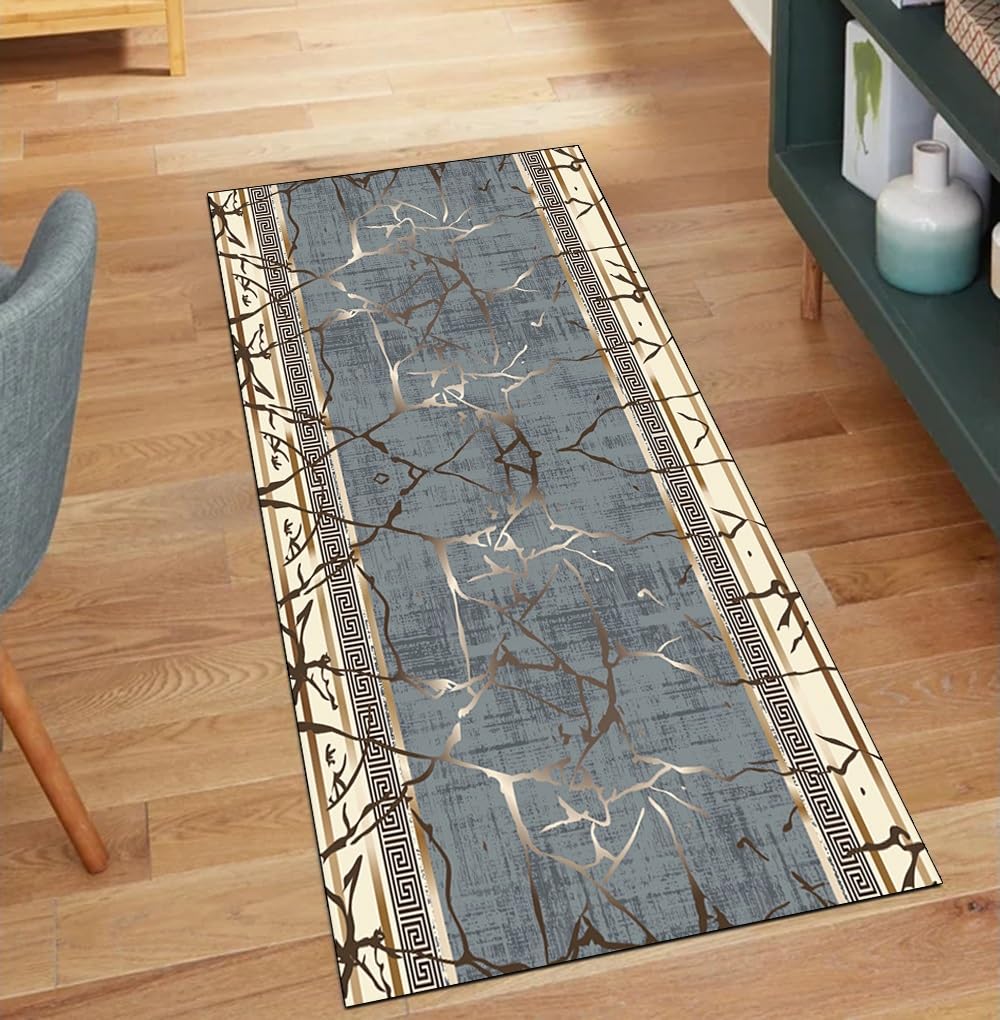 Alfombra atrapa la suciedad moderna de pelo corto para un pasillo limpio