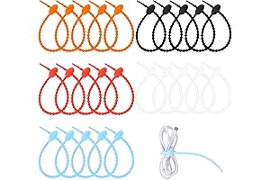 cobee Zip Ties: Reusable Silicone Cable Ties for Effortless Cord Organization