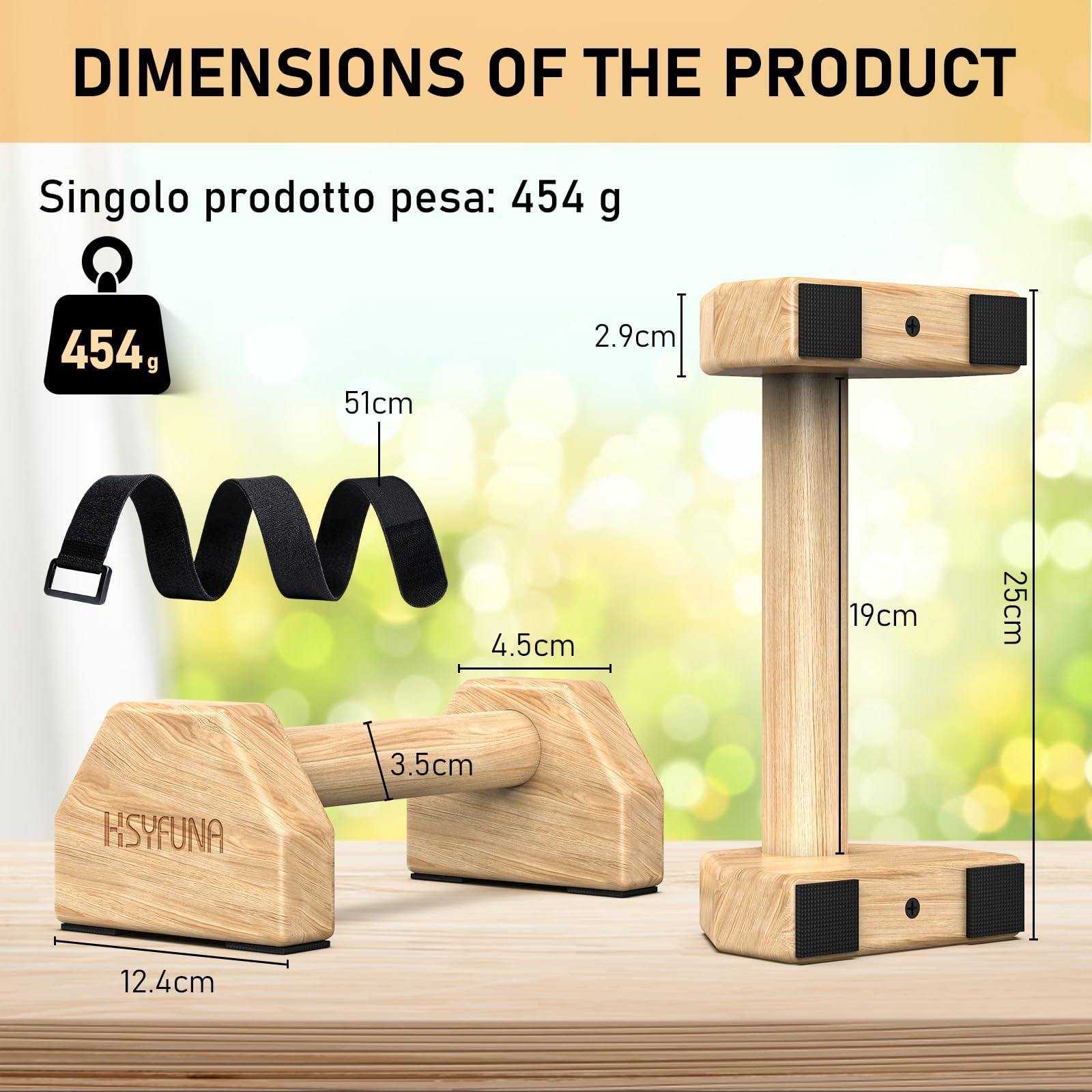 Parallele Calisthenics, Parallele Basse, Maniglie per Flessioni in Legno, Parallele in Legno, Push Up Bar Fitness, Parallele Calisthenics, Palestra Corpo Libero, Antiscivolo e Portatili