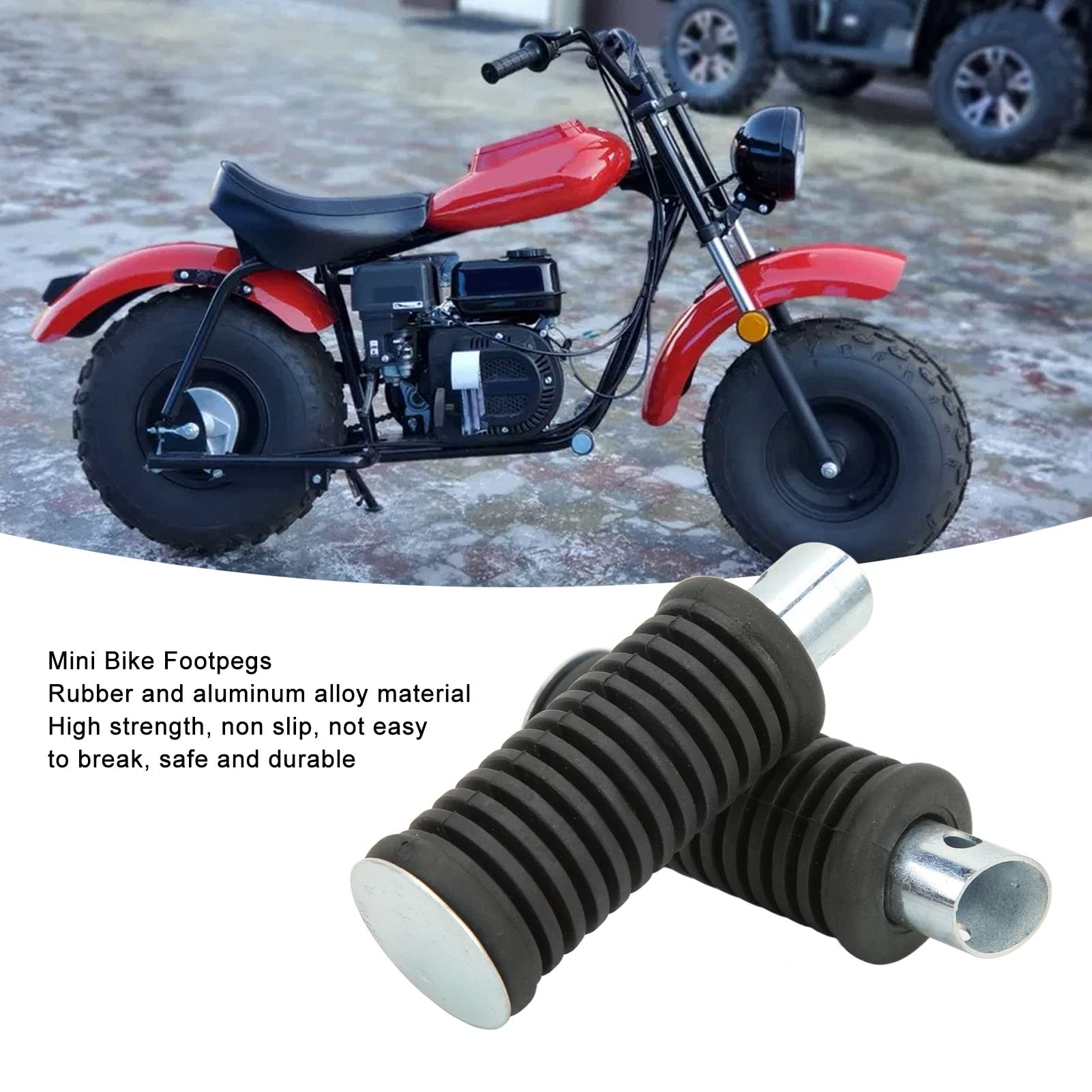 2Pcs Blue Rear Foot Pegs Bracket,Aluminum Anti-Skid Motorcycle Dirt Bike Foldable Foot Pedals Rests Bracket Rest Pedal Footpegs Pedal & Mount for Sur