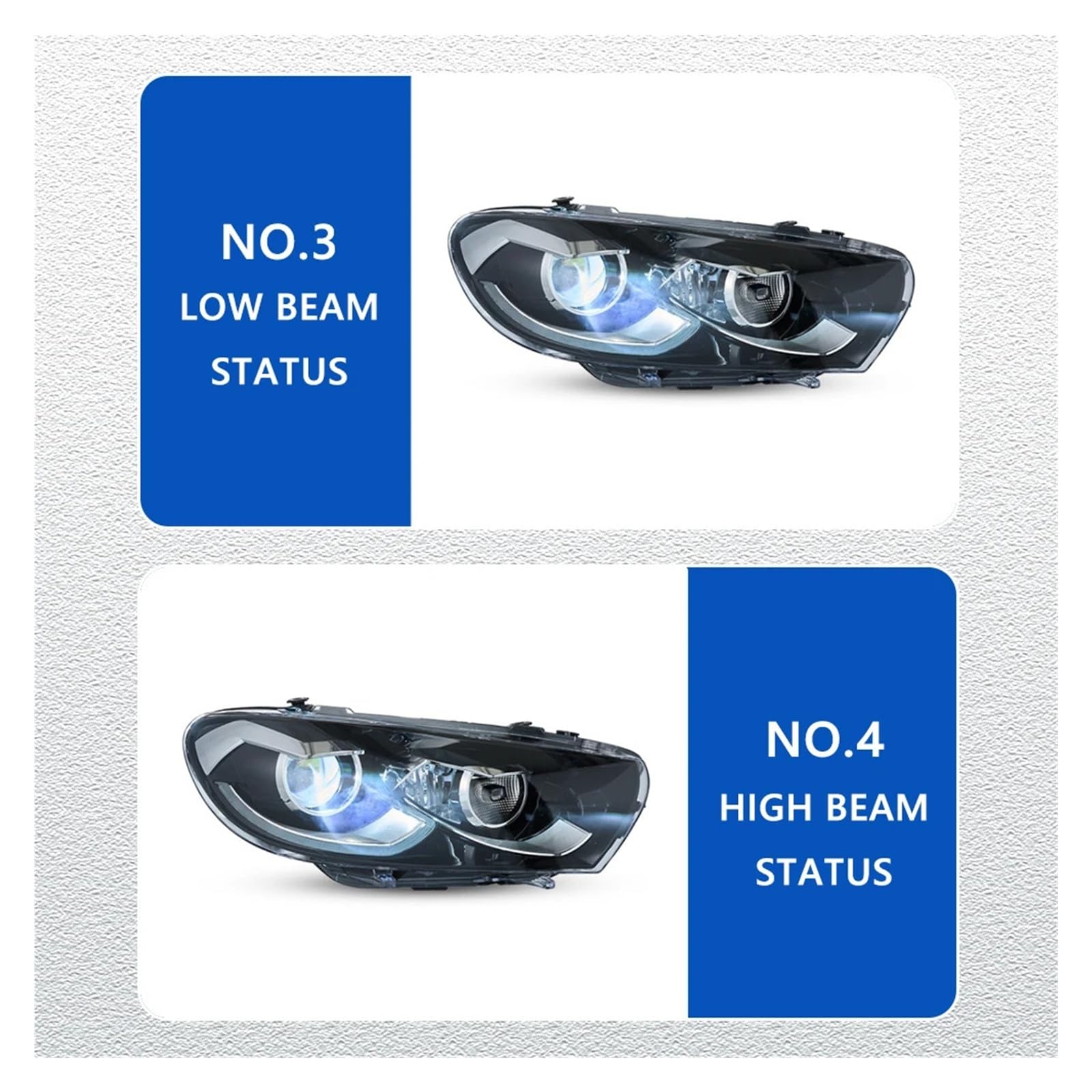 Pasuje do VW Scirocco 09-17 RHD LHD styl pełna dioda LED DRL reflektor samochodowy montaż sygnału akcesoria samochodowe zmodyfikowana lampa gorące reflektory(Alogen,Left steering wheel)