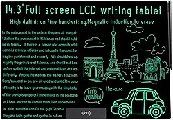 Tablet de escrita de 14,3 polegadas