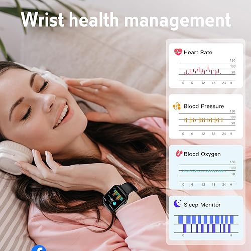 Miniatura 2 de Reloj inteligente para mujeres y hombres (respuestadial) reloj inteligente IPS de 1.96 pulgadas, frecuencia cardíaca 247, oxígeno en sangre, presión