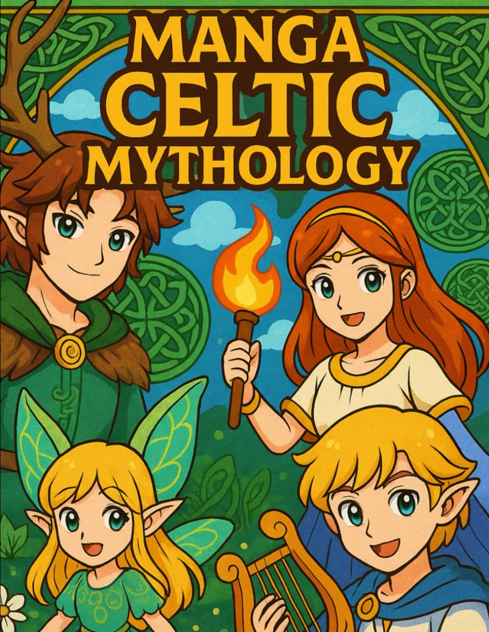 MANGA CELTIC MYTHOLOGY: COLORING BOOK (MANGA GODS & LEGENDS SERIES)