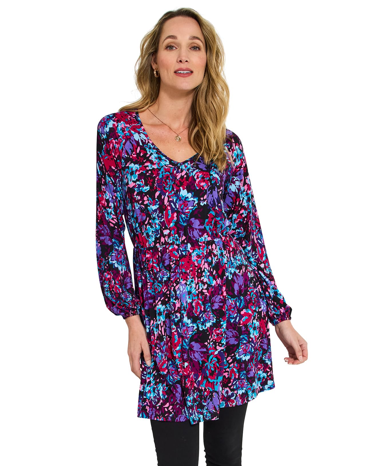 Joe Browns Women's Winter Jersey Tunic Top Shirt, Purple, 12