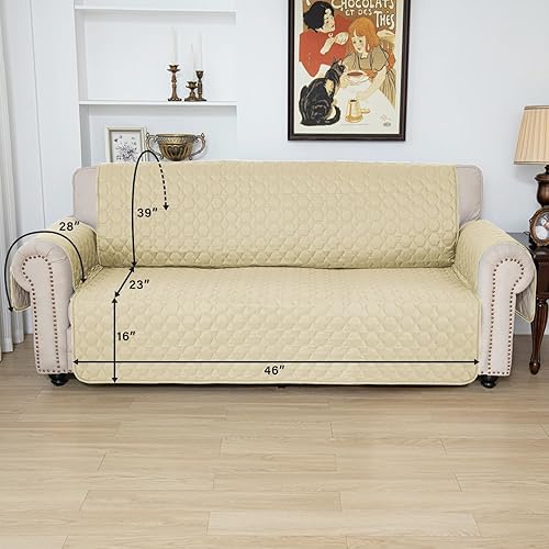 Miniatura 3 de RBSC - fundas para sofá reclinables (2019) para el hogar, 100% impermeable, antideslizante, lavable, protección si tienes mascotas, bebés, perros,