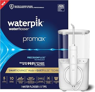 Waterpik Promax WF-23 Water Flosser: SmartAdvance Mode, ADA Accepted, Quiet Design for Braces, Implants, Gum Health