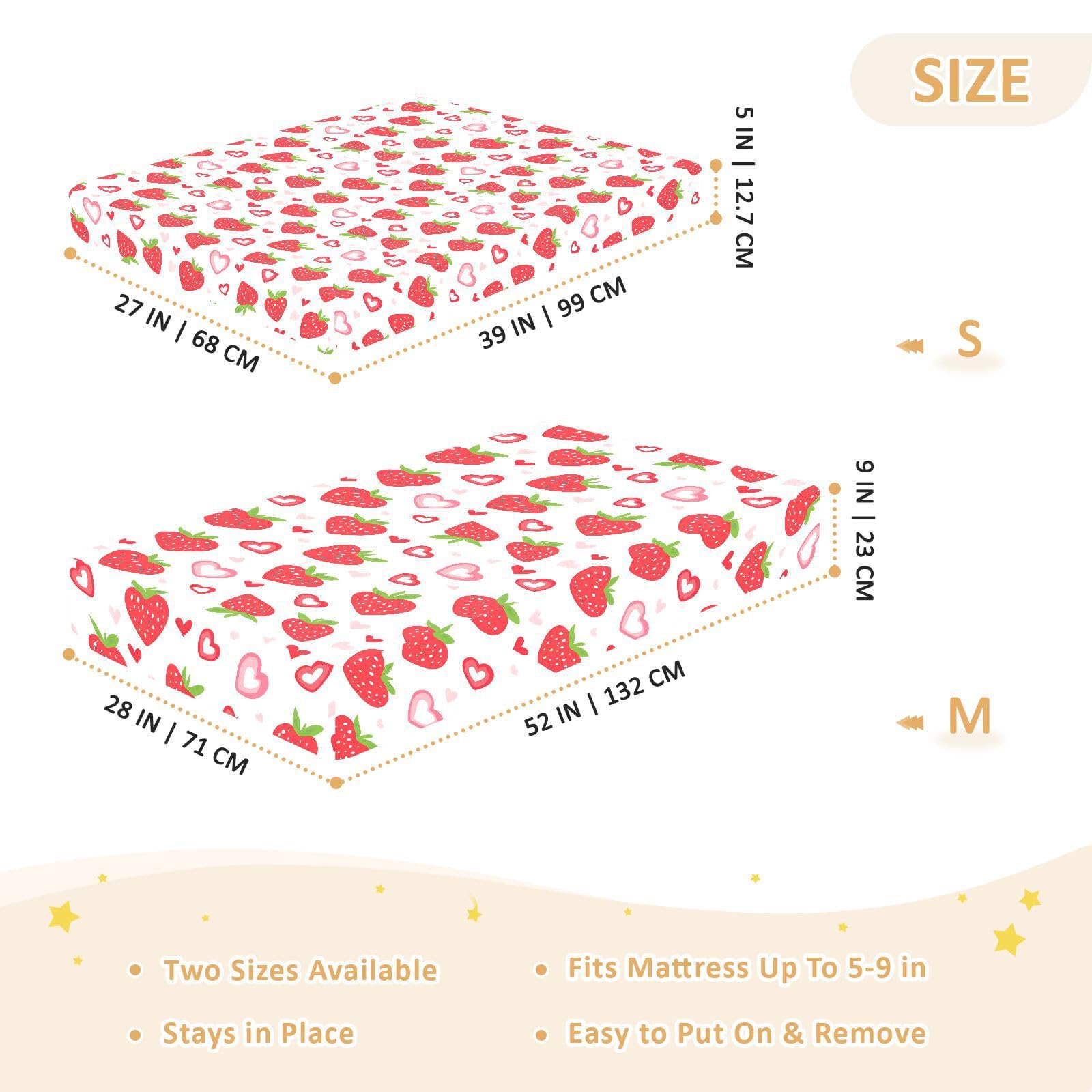 Sábanas de algodón para cuna para bebés, niños y niñas, ultrasuaves, estilo campestre, San Valentín, para decoración de guardería, 1 paquete de sabanas para 52 x 28 pulgadas