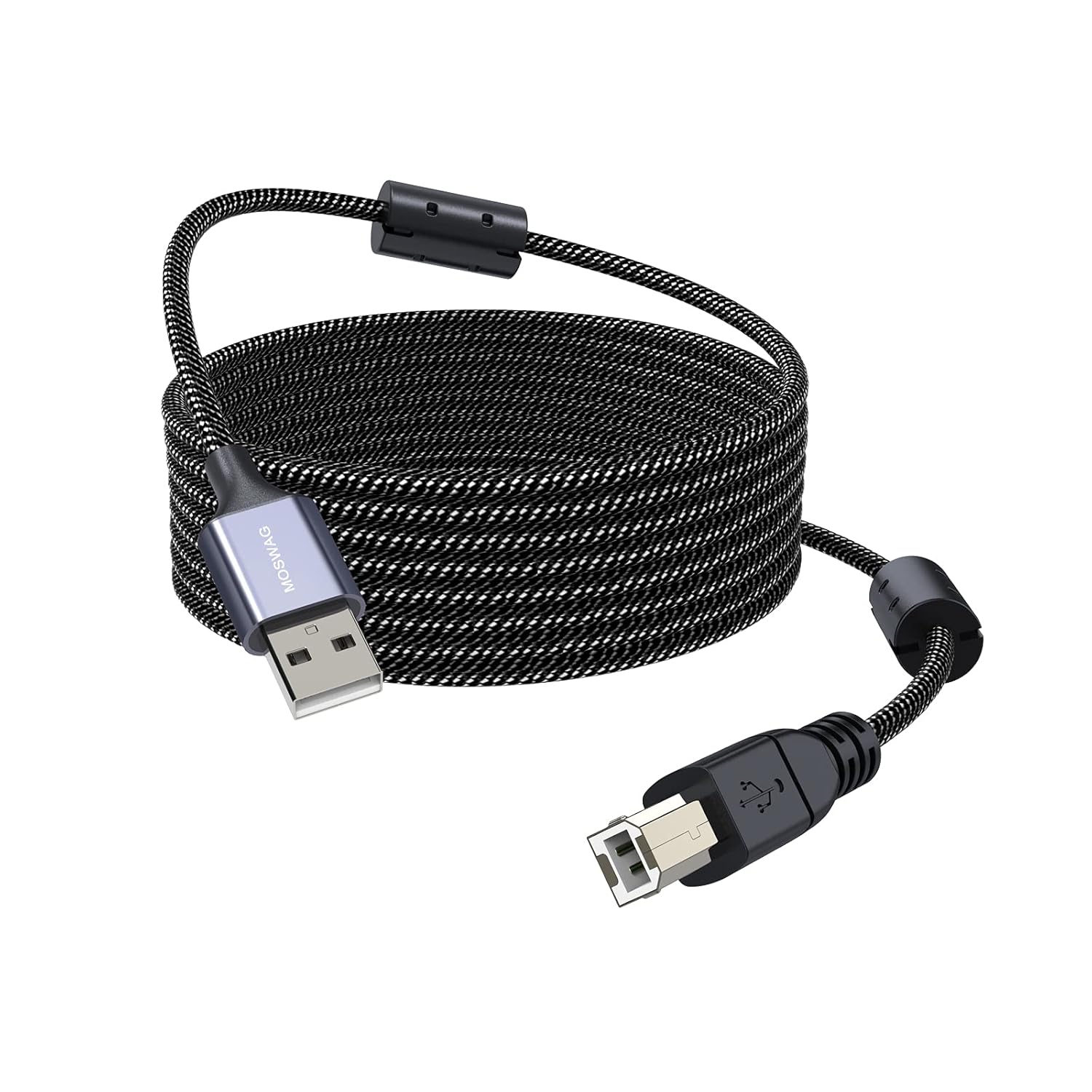 MOSWAG Printer Cable 32.8FT/10Meter USB Type A to Type B Durable USB