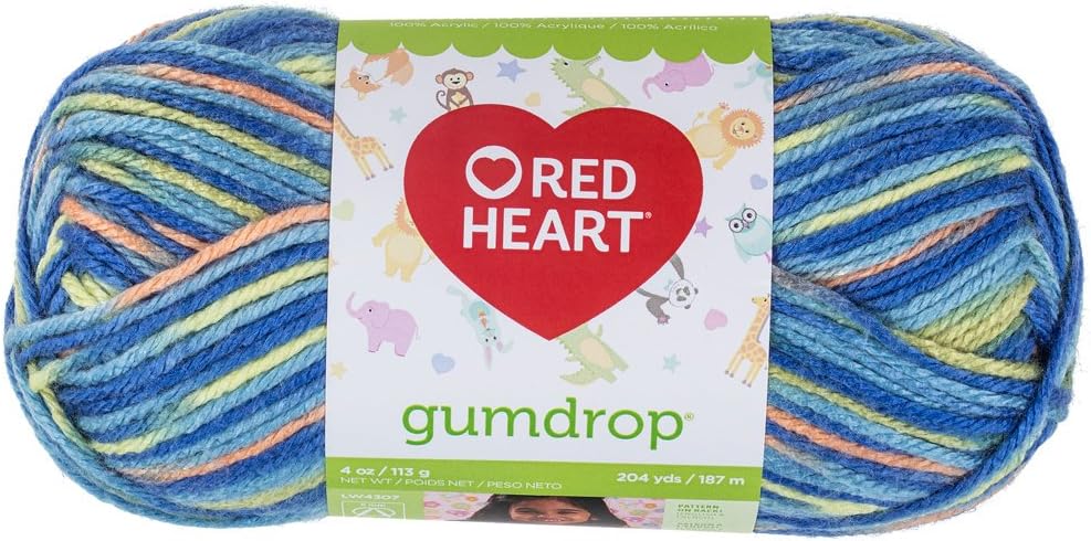 RED HEART Gumdrop Yarn, Blueberry