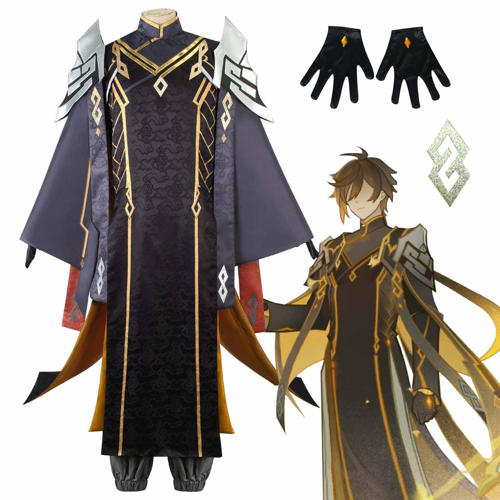 原神 鍾離 モラクス 三分妄想製 コスプレ衣装