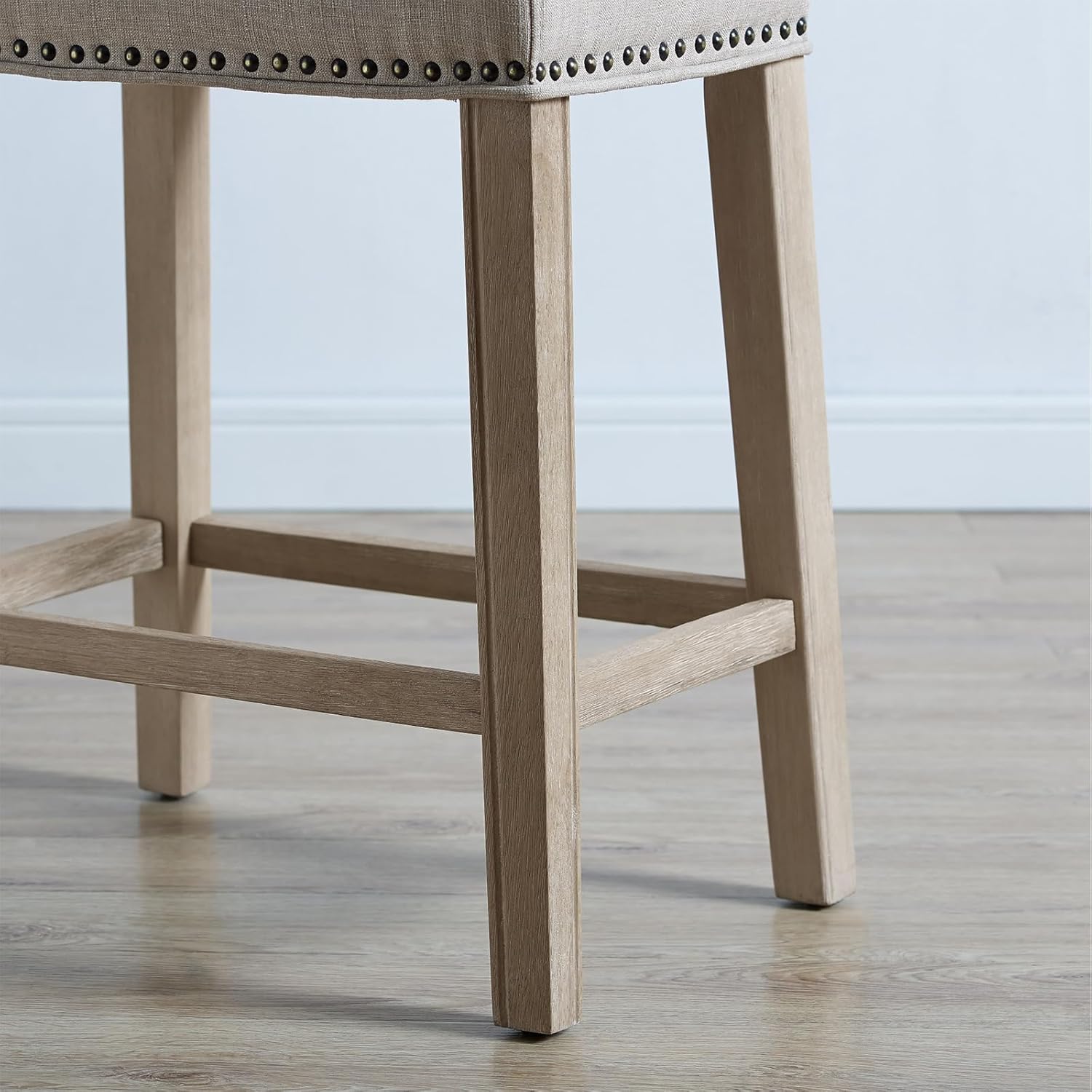 counter height bar stools Adjustable Height bar stools counter height Simple Assembly metal bar stools 360 Degree Swivel barstools bar height set of 2 for Kitchen, Recreation Room, or Game Room Tan image 6 of 7 B0DYP2M2TT