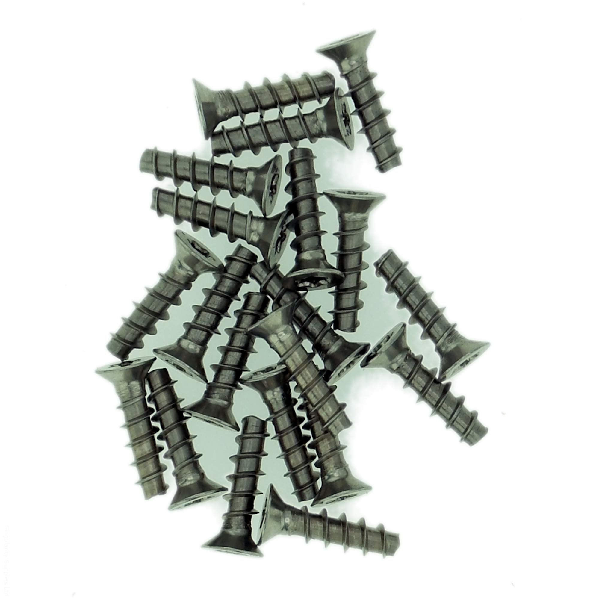 Singularity Supplies D3.5 (3.5Mm X 12Mm) Tx Countersunk Screws For Plastic (Trilobular) - Stainless Steel (A2) (Pack Of 20)
