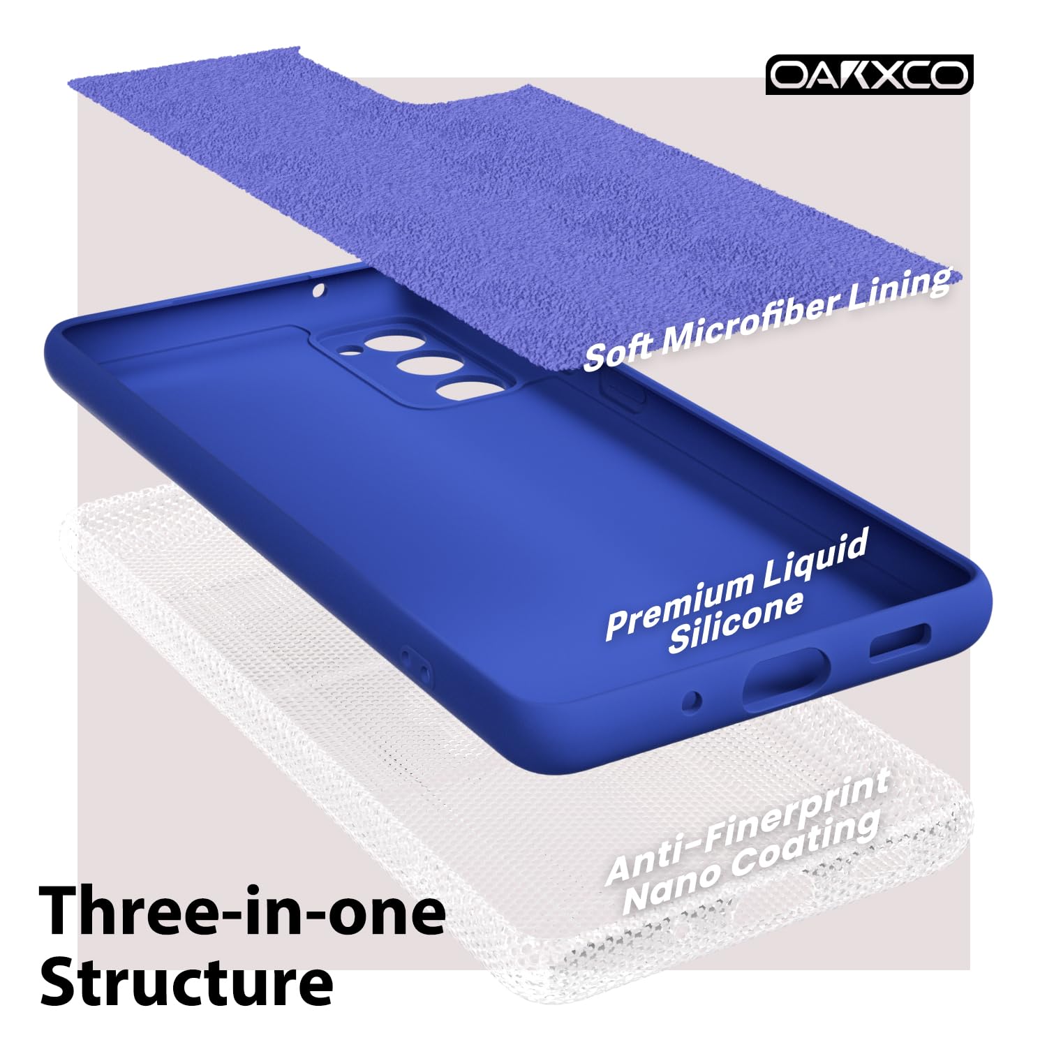 oakxco for Samsung Galaxy S24 Ultra Phone Case Liquid Silicone, Thin Slim Soft Rubber Gel TPU Plain Simple Cover for Women Girl Cute, Matte Solid Color, Brown Khaki Nude — view 473