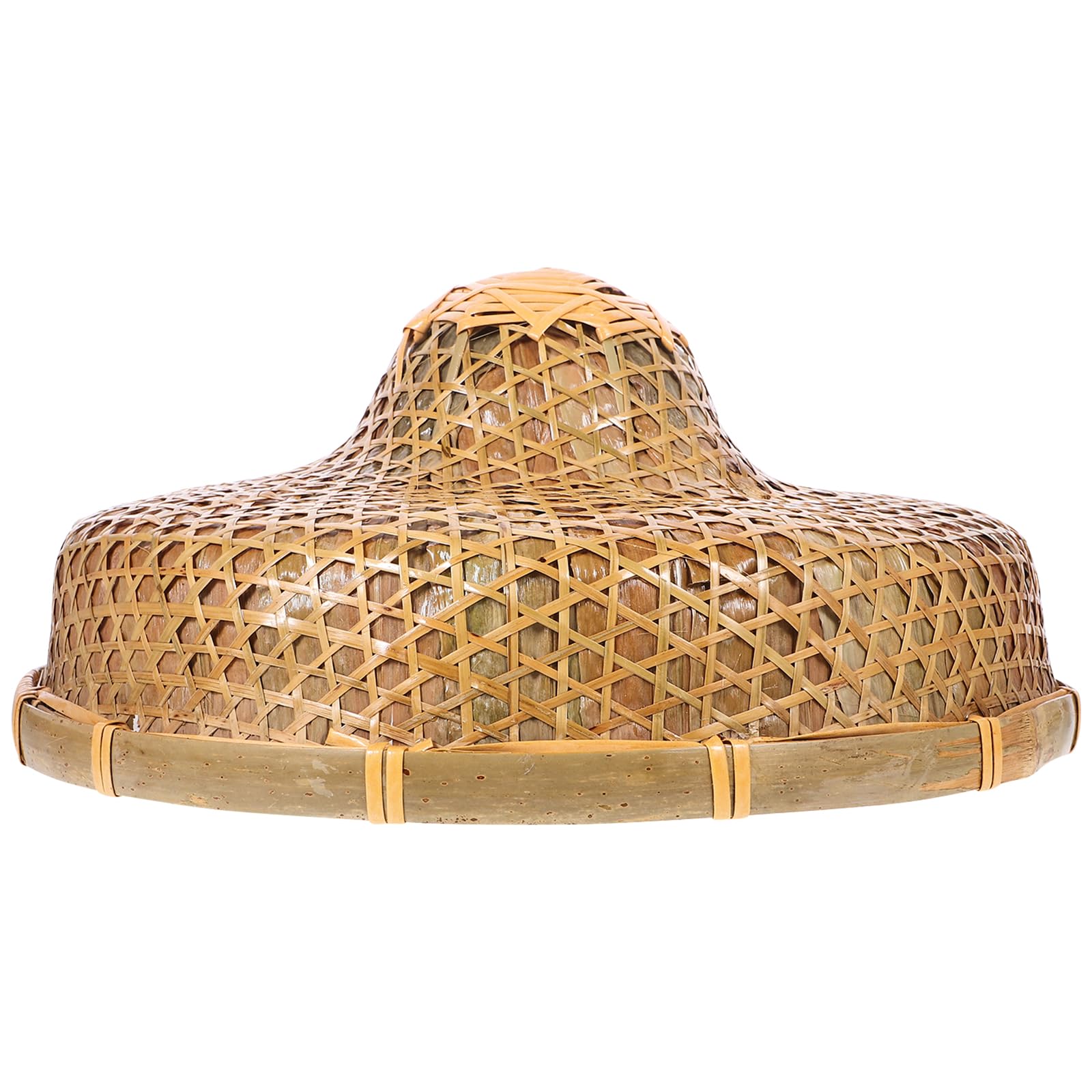 Luxshiny Cappello di Bambù Intrecciato Stile Contadino 36, 5cm