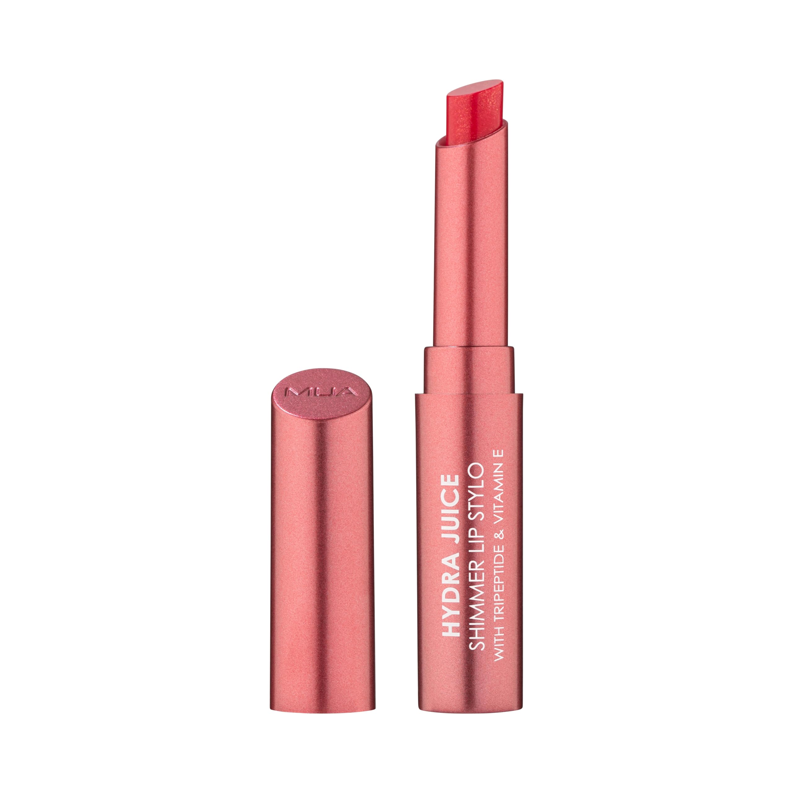 MUA Makeup Academy Hydra Juice Shimmer Lip Stylo Lipstick, With Peptide & Vitamin E, Raspberry Jam, Vegan & Cruelty Free
