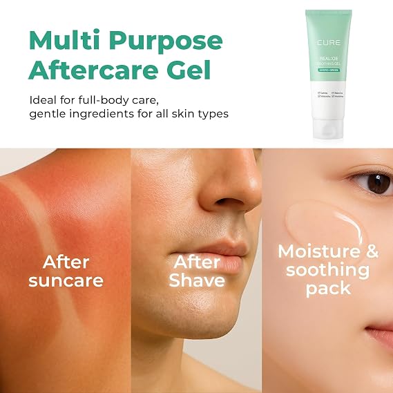 Kim Jeong Moon Aloe Cure Intensive 2X Cream Soothing Moisturizer for Dry Skin Bundle with Aloe Vera Soothing Gel Korean Skincare Duo