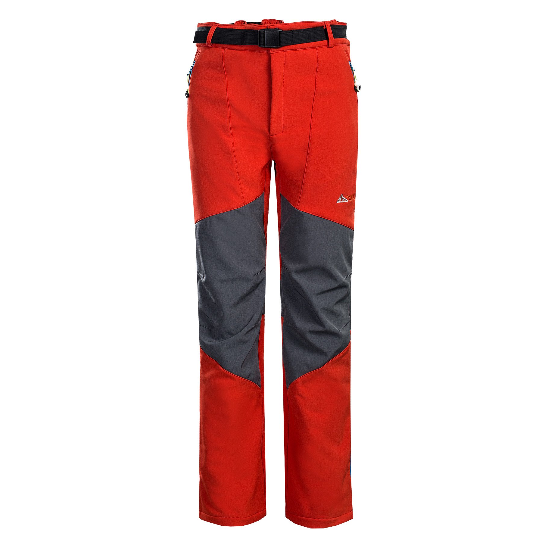 MOUNT CONQUER Men's Softshell Fleece Lined Trousers Windproof Water Resistant Outdoor Sport Camping Climbing Hiking Pants