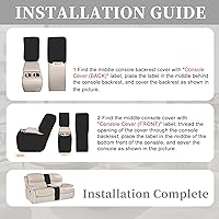 Vista 507 de Fundas 100% impermeables para sofá reclinable seccional, fundas para sofá reclinable en forma de L, funda para sofá seccional de esquina