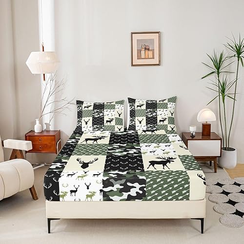 Miniatura 118 de Erosebridal Sábana bajera ajustable de hojas de marihuana, sábana de hoja de cannabis para adultos, juego de ropa de cama rústica de hojas exóticas