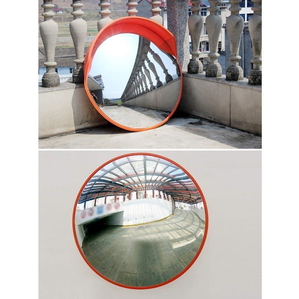 Specchio di Sicurezza Convesso, Specchio per Traffico Interno ed Esterno da 45-120 cm - estende Il Campo visivo per Aumentare la Sicurezza (Colore: 100 cm)