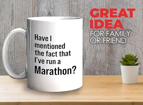 Miniatura 2 de Taza de café Runner de 11 onzas, color blanco  I've Run a Marathon  Runner Running Marathon Running Buddy Trail Running Buddy Trail Running Buddy