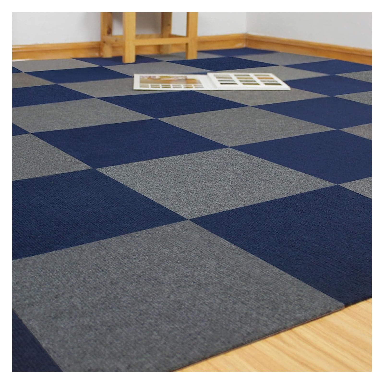 Cxvhsertwr B Carpet Squares, Carpet Tiles Anti Slip Peel And Stick Floor Tile 12 * 12In(,15Pcs)
