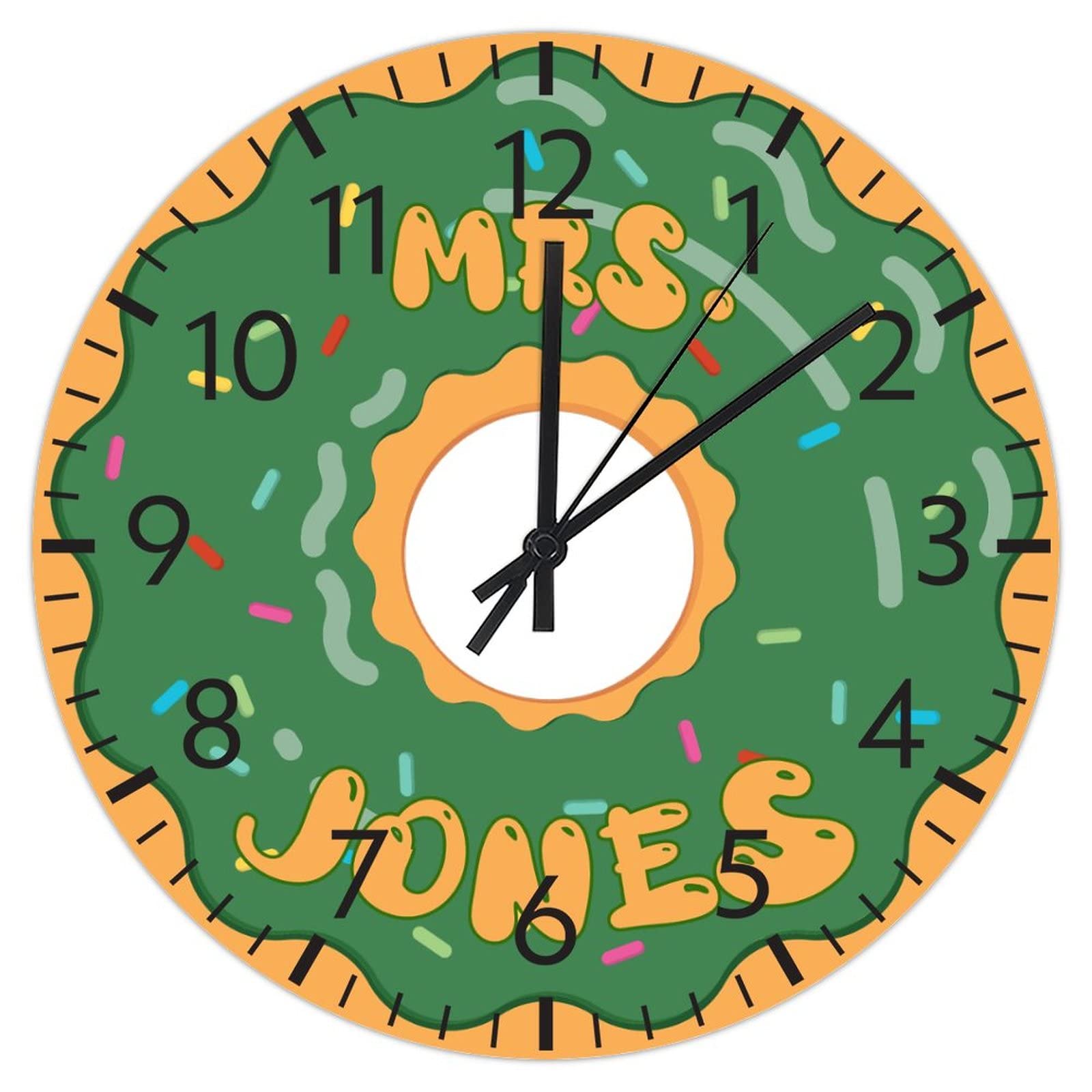 Horloge de cuisine originale style donut pour une décoration murale colorée