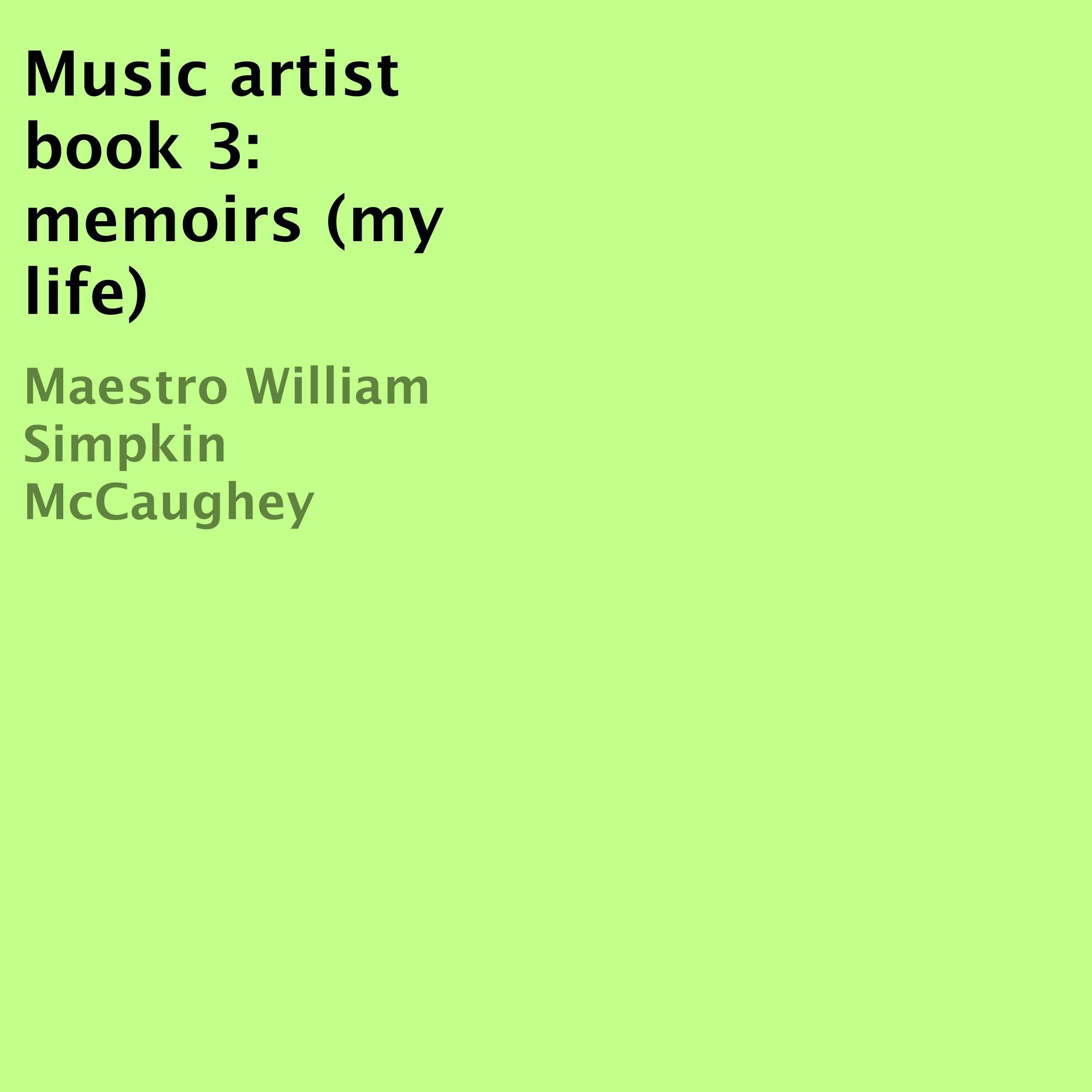 Music Artist: Book 3