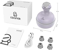 Vista 9 de COMFIER Masajeador eléctrico del cuero cabelludo con vibración de múltiples modos, rascador de cabeza portátil de mano para el crecimiento