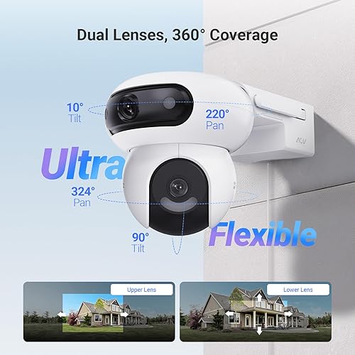 EZVIZ 4MP+4MP Dual Lens Solar Security Camera Outdoor Wireless with 8W Solar Panel, 10400mAh Large Capacity Battery, Low Energy AOV Tech, Colour Night Vision, Human Vehicle Detection, HB90 Kit - 3