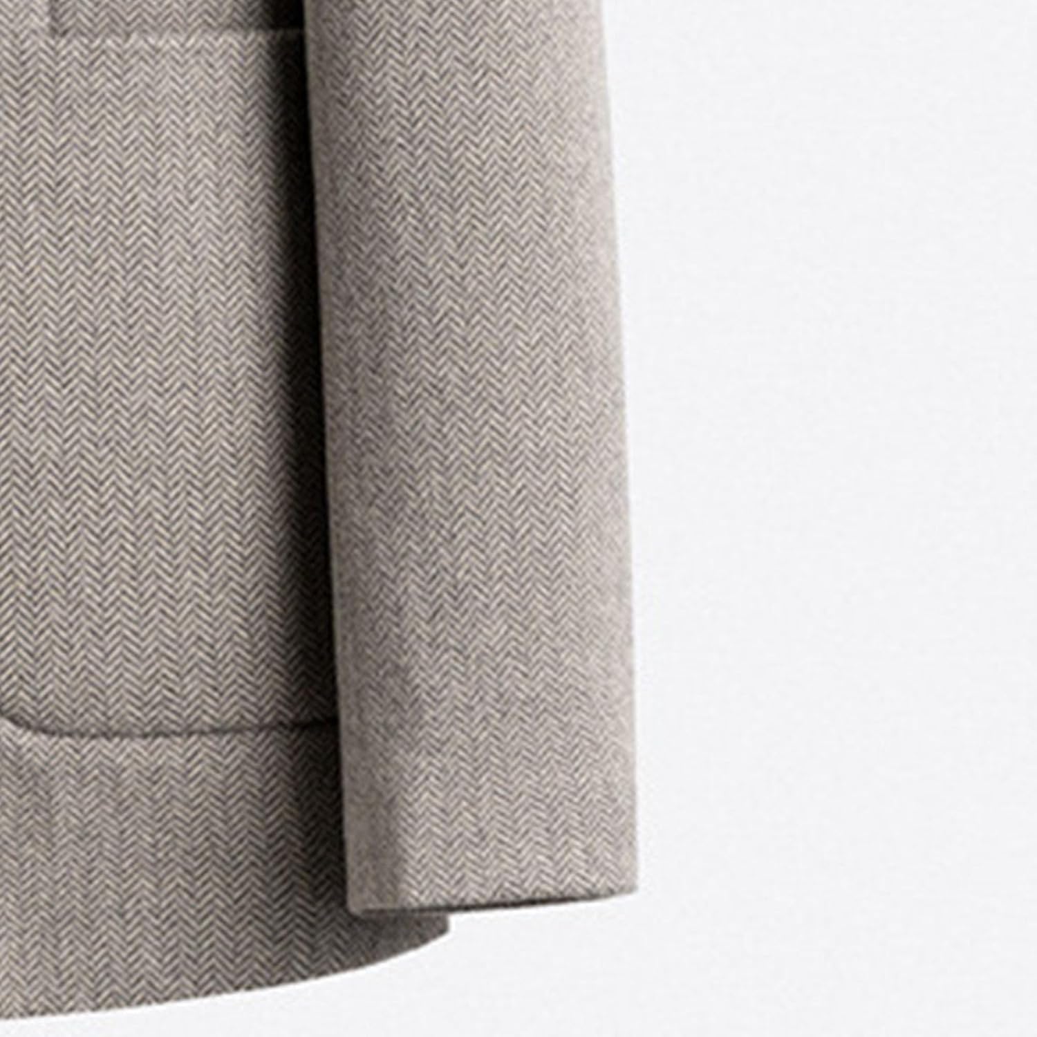 JEsilunmaMY Mens Wool Blend Formal Suit Jacket Two Button Casual Blazer Trench Coat Business Wedding Prom Stylish Overcoat